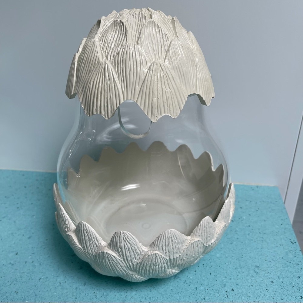 The Turnwald Collection International Artichoke Punch Bowl Ceramic Glass